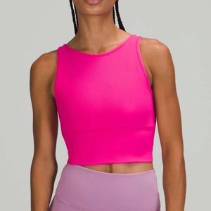 Lululemon Power Pivot Ribbed Tank Top Sonic Pink